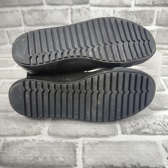 Hunter Unisex Dipped Canvas High-Top Sneakers Black Size M10/W12 - Picture 8 of 12